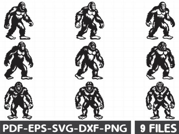 Bigfoot Sasquatch Yeti Graphics for Bold Branding