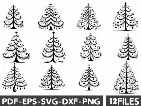 Christmas Tree Anglo-Saxon Stencil SVG: A Graphic Asset for Editorial Design