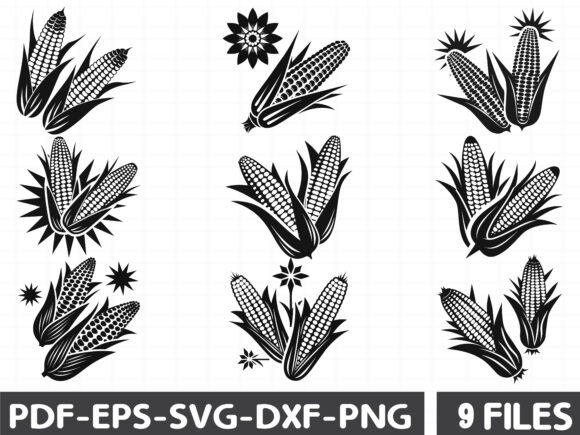 Corn on the Cob SVG Graphics for Digital Sellers
