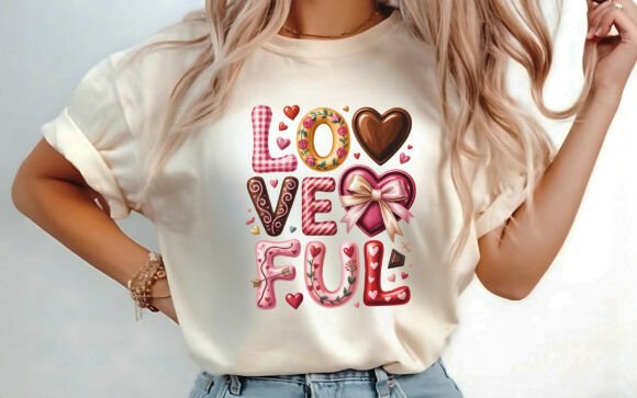 Fun Loveful Valentine T-Shirt Graphics for Crafting