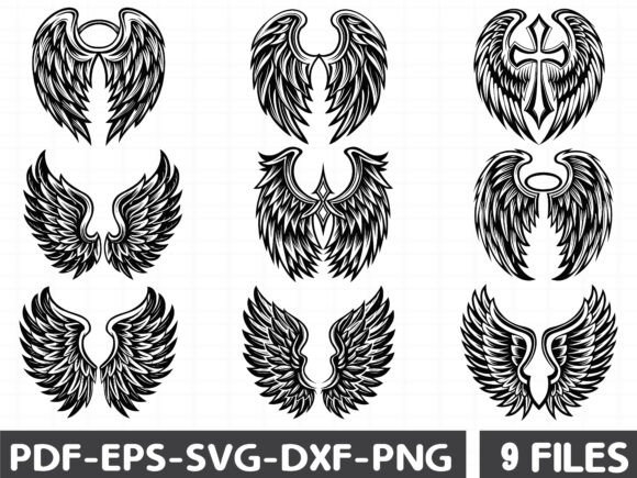 Guardian Angel Wings Graphics for Crafters