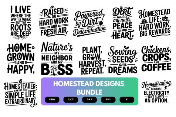 Homestead SVG Bundle: A Rustic Graphic Design Asset for Branding and Marketing