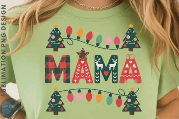 Mama Christmas Holly Jolly Graphics for Seasonal Publishing