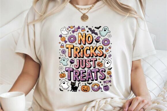 No Tricks, Just Treats Halloween Graphic