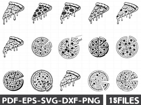 Pizza Slice Graphics for Local Branding