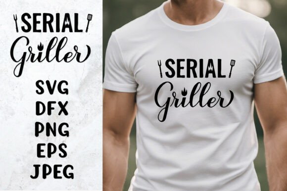 Serial Griller SVG: A Playful Graphic for Local Business Branding