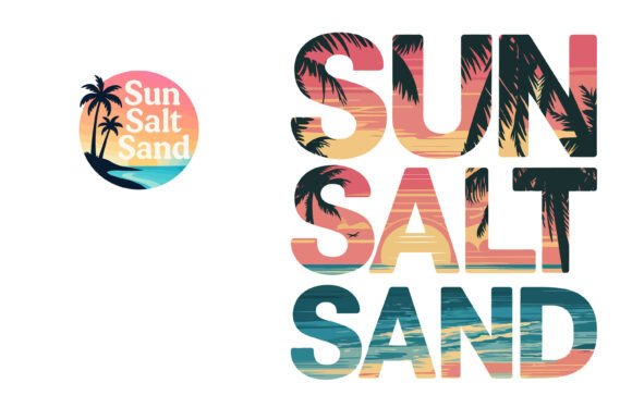 Summer Graphics for Print Templates