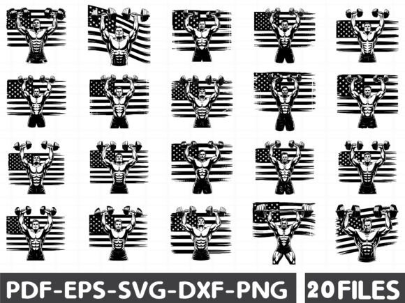 US Body Builder SVG: Graphics That Build Brand Power